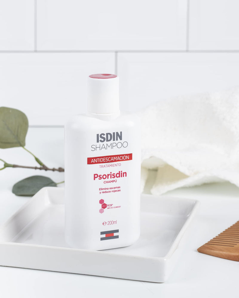 ISDIN Psorisdin Anti-Dandruff Shampoo 200ml | Removes dandruff (psoriasis) and reduces redness of the scalp 200 ml - NewNest Australia