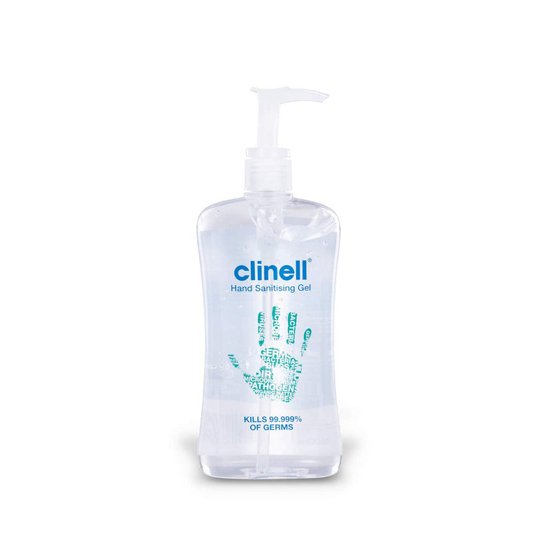 Clinell Universal Plastic Free Biodegradable Cleaning and Disinfectant Wipes for Surfaces - 6 Packs of 60 Wipes - Multi-Purpose Wipes, Green & GCIHS500 Hand Sanitiser Gel- 500ml bottle + Hand Sanitiser Gel, 500ml bottle - NewNest Australia