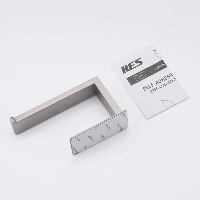 KES Self Adhesive Toilet Paper Holder Wall Mount Toilet Tissue Holder Stick on Wall SUS304 Stainless Steel Brushed Steel, A23571DM-2 - NewNest Australia