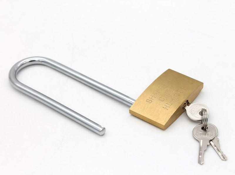 All Weather Solid Brass Keyed Different Padlock with Brass Shackle, Includes 3 Master Keys - NewNest Australia