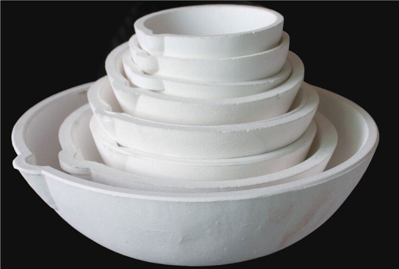 OTOOLWORLD Ceramic Crucible Bowl Dish Cup Furnace Melting Casting Refining Gold Silver (100g) 100g - NewNest Australia