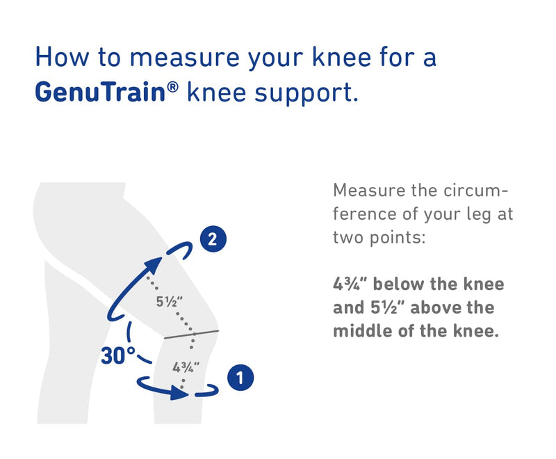 Bauerfeind GenuTrain unisex knee support for relief, stabilization and activation after injury, surgery or in chronic cases such as gonarthrosis (joint wear) or arthritis Titanium Size: 2 Without silicone edge - NewNest Australia