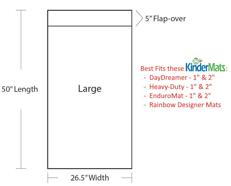 KinderMat Sheets PBS Kids - Full Nap Mat Washable Cover, Special Edition - Woodland Friends - Large, 50" x 26.5", Great for Daycare & Family Households, Cover ONLY - NewNest Australia