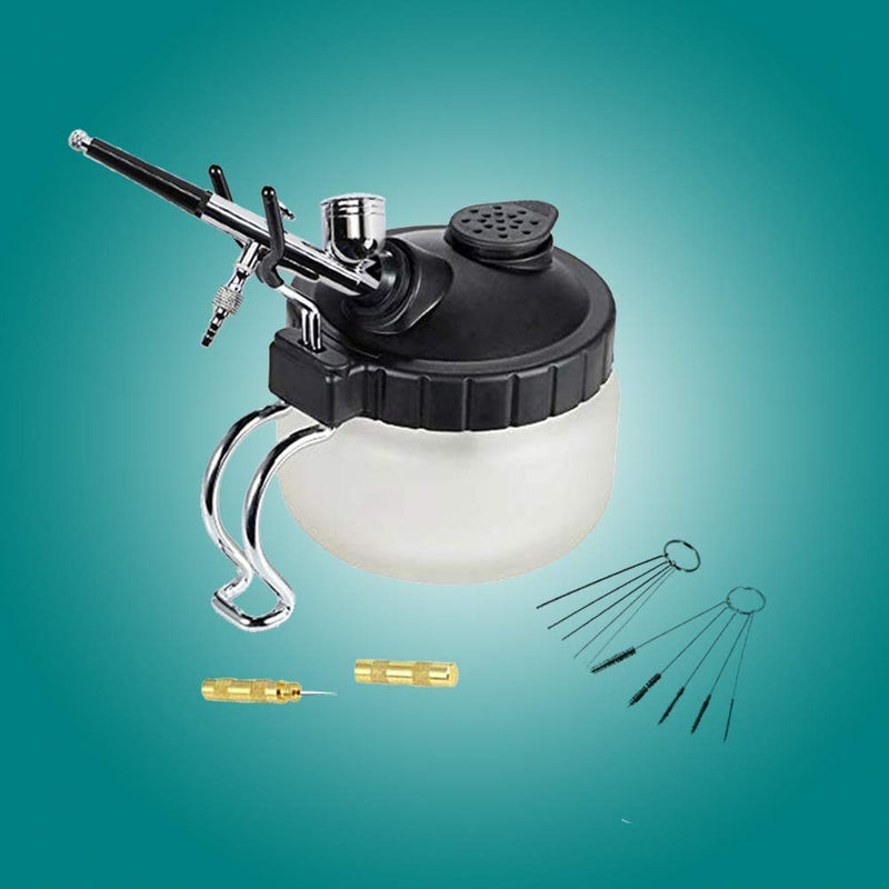 4 Set Airbrush Cleaning Kit Airbrush Cleaning Pot with Air Filter Mat and Holder,Nozzle Cleaning Needle,5pcs Brushes Set,5pcs Dredging Needles Kit - NewNest Australia