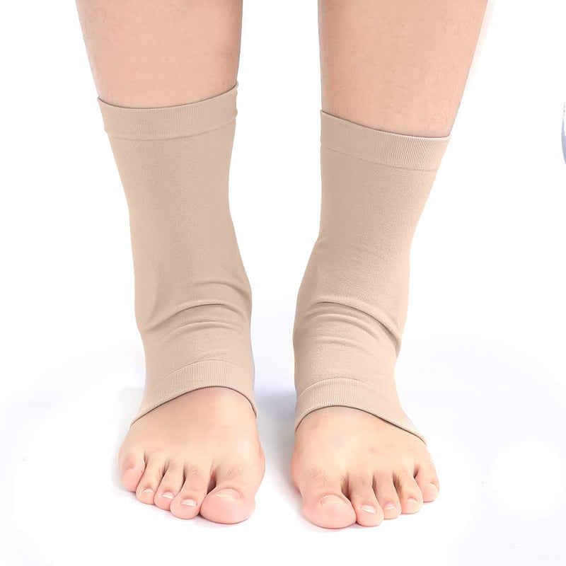 Ankle Support Compression Support Sleeves Soft Elastic Ankle Protective Silicone Protective Pad Breathable Foot Heel Crack Sock For Skate Shoes & Boots Pain & Discomfort - NewNest Australia