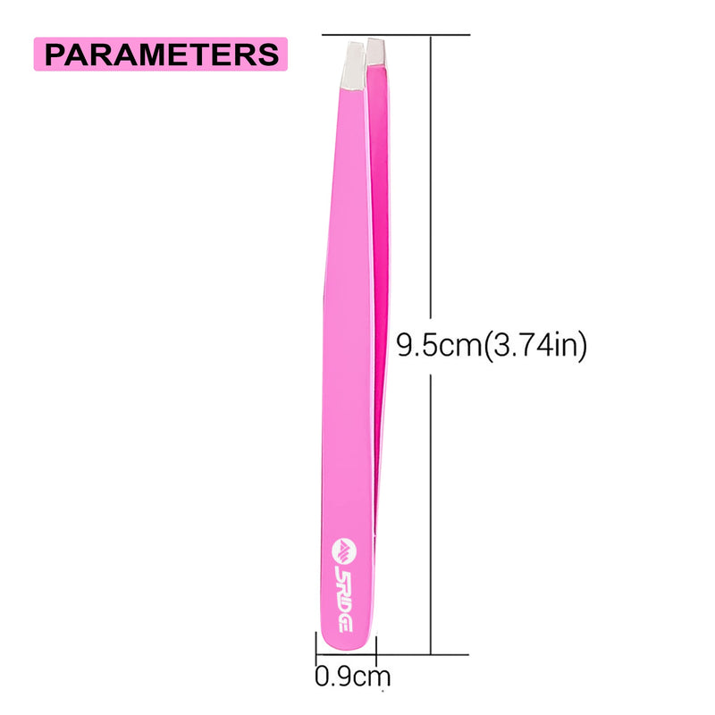 Eyebrow Tweezers - Stainless Steel Eyebrow Tweezers - Precision Removal Of Facial Hair, Ingrown Hairs, Professional Blackhead And Tick Remover For Men & Women (Pink) Pink - NewNest Australia