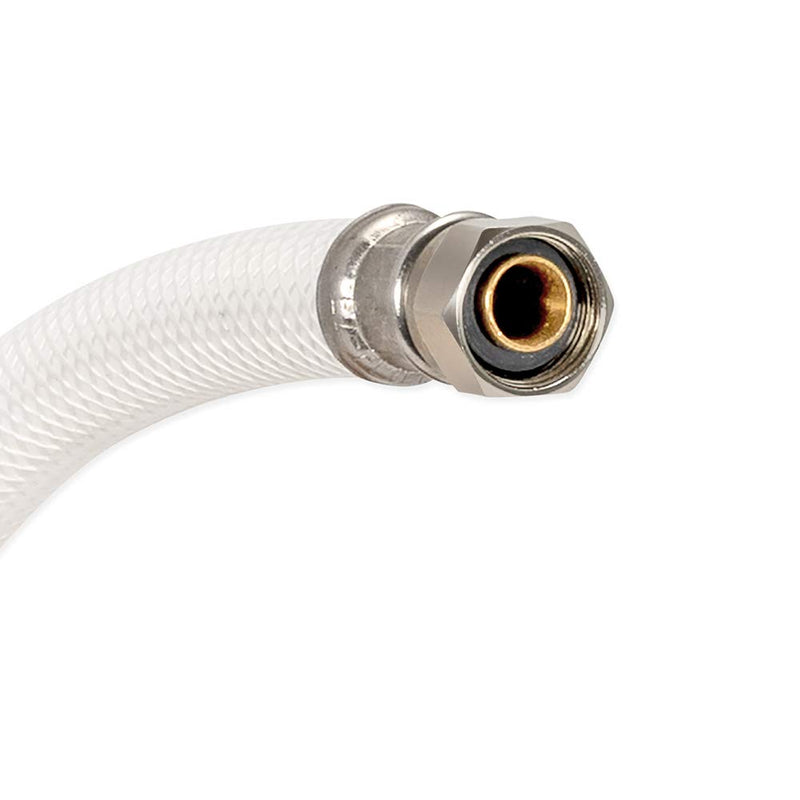 Eastman 48145 Flexible Reinforced PVC Toilet Connector, Braided Supply Line with Brass Ballcock Nut, 7/8-Inch B/C Outlet x 3/8-Inch Compression Inlet, 12-Inch Length - NewNest Australia