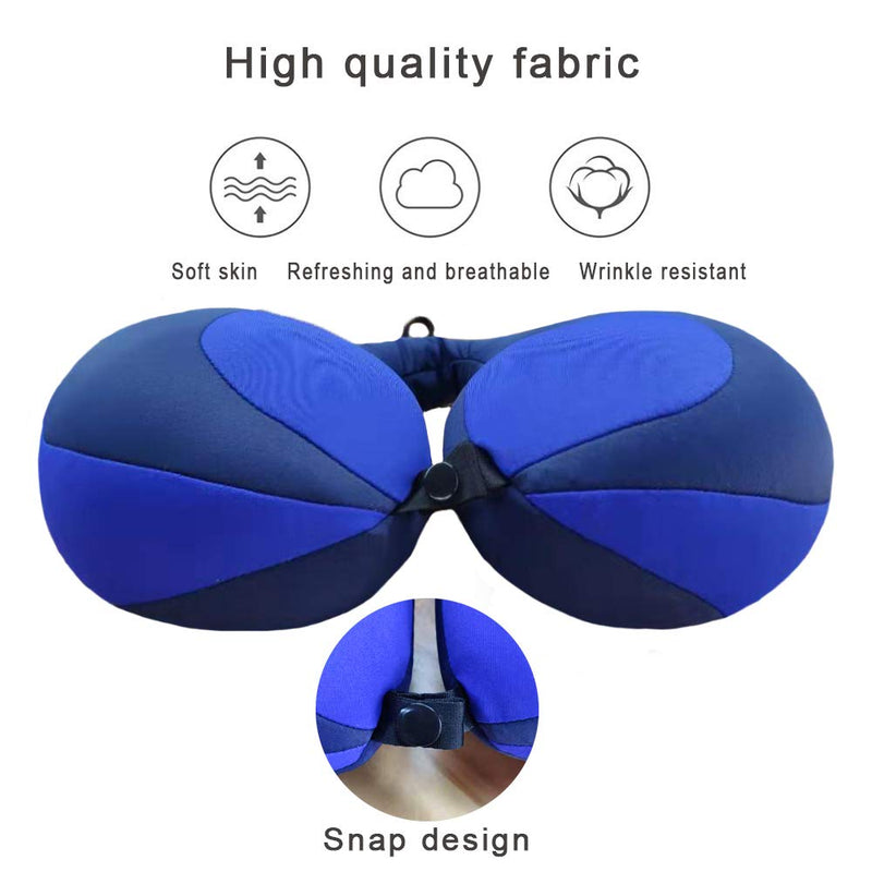 MOOB Kids Travel Pillow,Baby Head Neck & Chin Support U Shape Pillows, Travel Sleeping Essentials, Perfect for Car Airplane Dark Blue - NewNest Australia