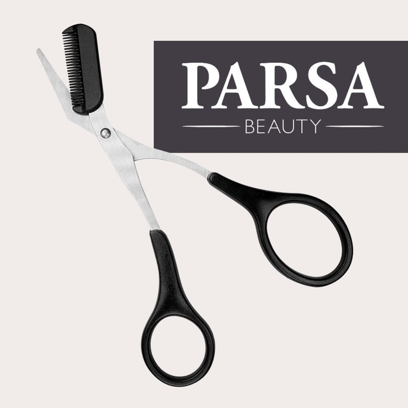 PARSA Beauty eyebrow scissors trimmer scissors with comb for shortening eyebrows and eyelashes for women and men - eyebrow trimmer - NewNest Australia