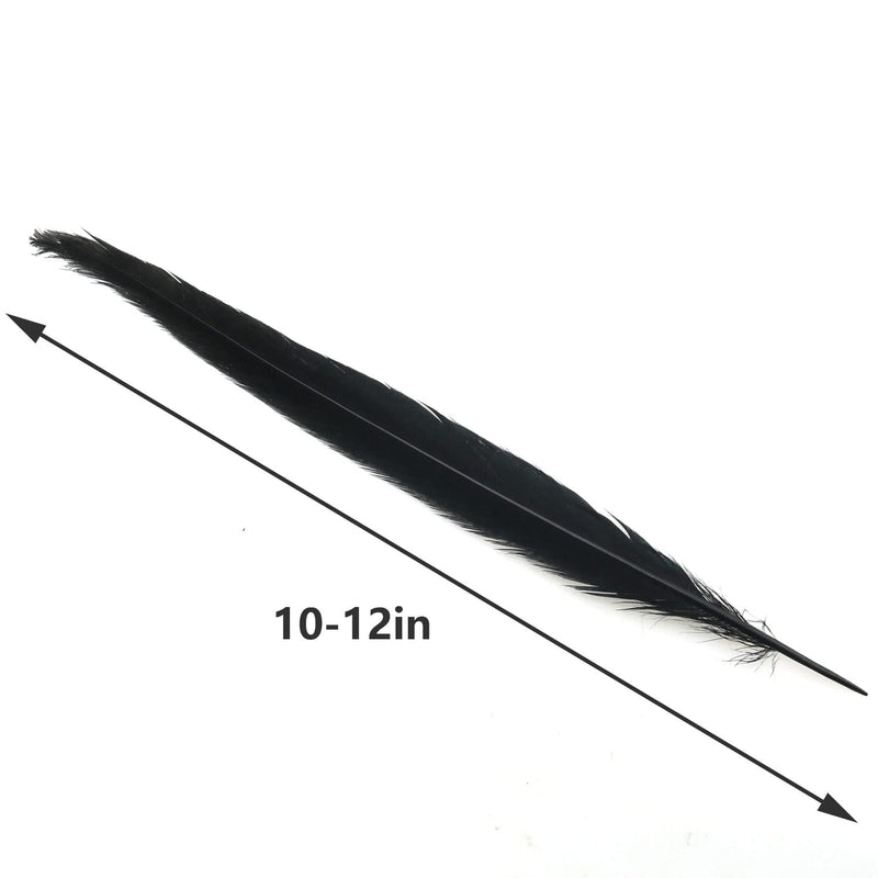 Natural Pheasant Tails ZZHXSM 15pcs Black Natural Pheasant Feather Pheasant Tail 10-11.8 Inches Hat DIY Accessories Pheasant Feathers - NewNest Australia