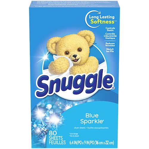 Snuggle Fabric Softener Dryer Sheets, Blue Sparkle, 80 Count - NewNest Australia