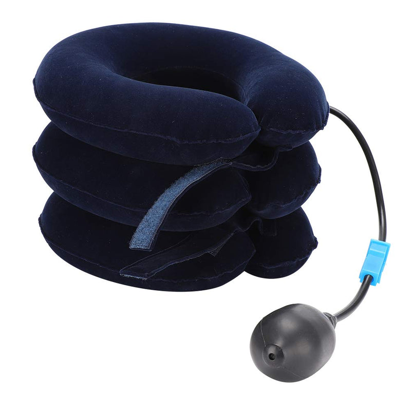 Inflatable Cervical Traction Device, Portable Adjustable Neck Stretcher, Neck Support Clamp For Spine Decompression, Neck Pain Relief And Relaxation (Average Blue) - NewNest Australia