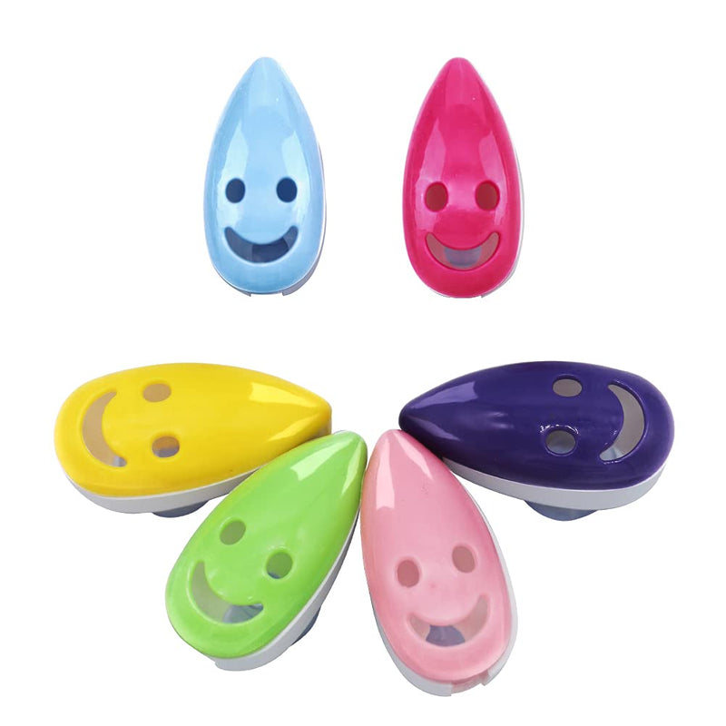 SYNCHAIN Toothbrush Holder Cover, 6pcs Toothbrush Head Cover Case Cap Suction Cup Portable Toothbrush Protector 6 Colors for Family, Kids, Travel - NewNest Australia