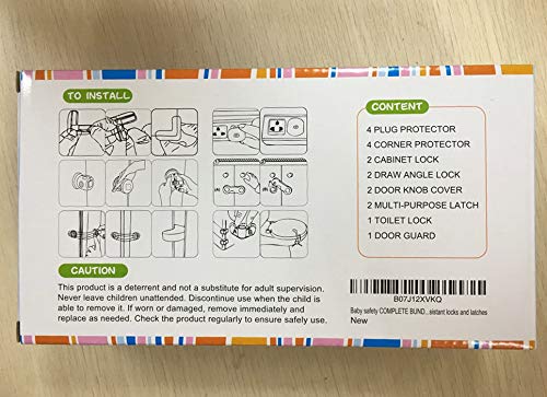 Baby Safety Kit Complete Bundle 18 Pack From Snails Baby: Security Child Proof Cabinets, Drawers, Doors, Outlet plug, Appliances, Toilet seat NO drilling, Invisible High Resistant Locks and Latches - NewNest Australia