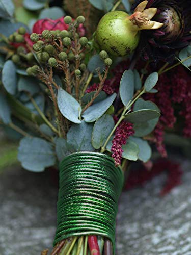 Stem Wire,Floral Wire,14 Inch 26 Gauge Wire,200 Pcs/Pack,Dark Green - NewNest Australia
