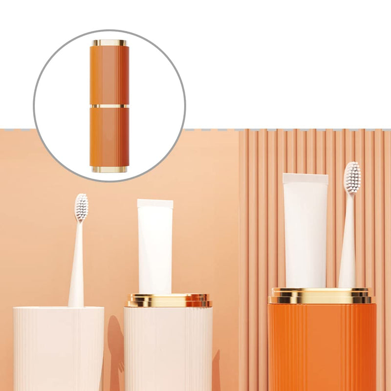 Travel Toothbrush Case,Portable Toothbrush Toothpaste Box，Travel Wash Cup Light Luxury Toothbrush Holder Multi Function Toothbrush Case for Outdoor Travel and Camping - NewNest Australia