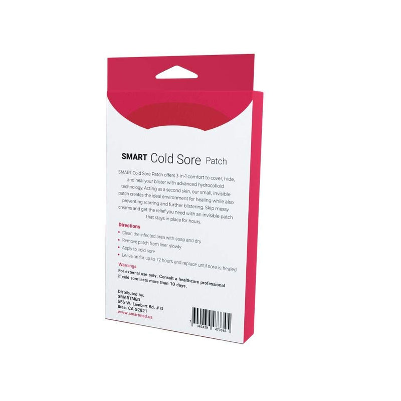 Smart Cold Sore Treatment Patch Help Prevent Breakouts, Soothe Itching and Burning | Discrete, Invisible, Skin Safe Adhesive [24 Patches] - NewNest Australia