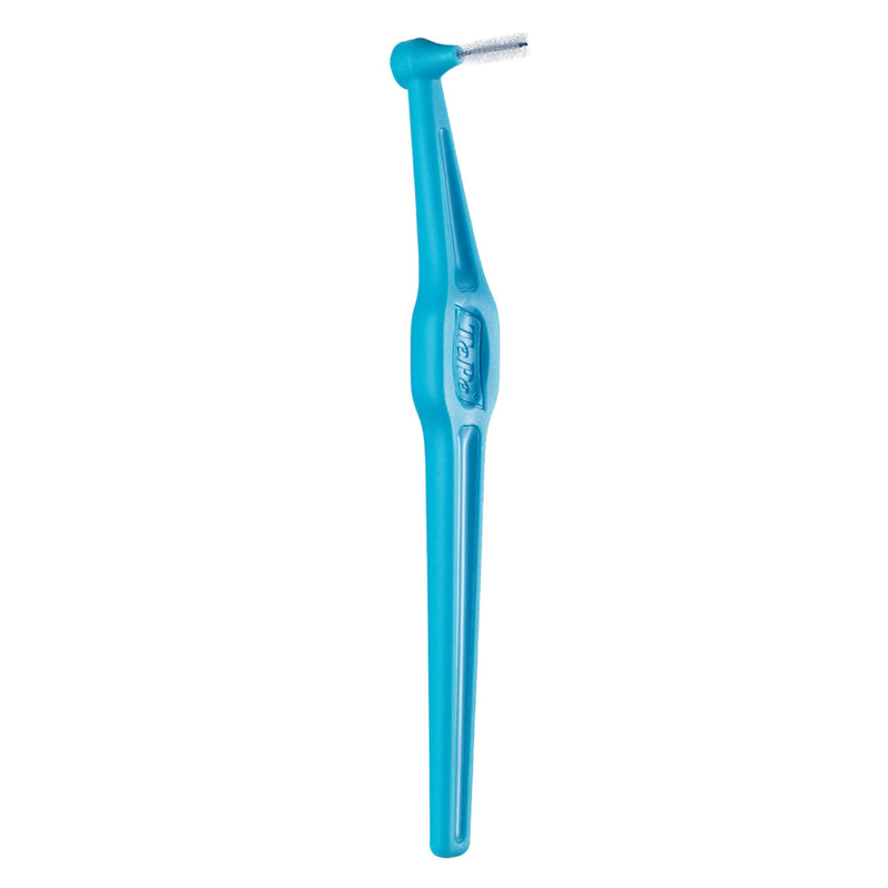 TePe Angle Blue Interdental Brushes (0.6mm - Size 3) / Easy and simple interspace cleaning with long handle and angled neck / 2 x 6 brushes Blue (0.6mm) - NewNest Australia