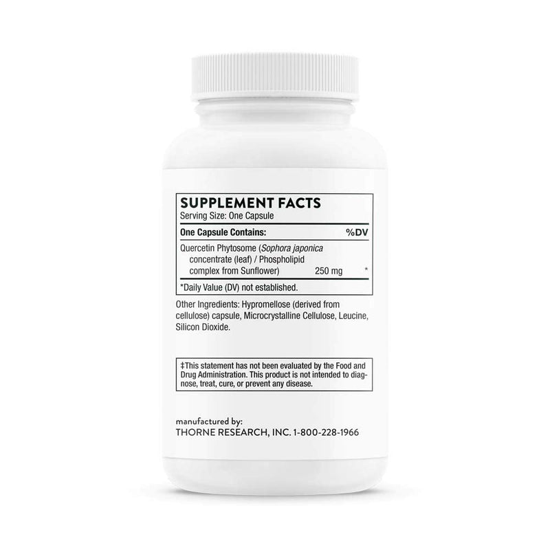 Thorne Research - Quercetin Phytosome - Exclusive Phytosome Complex for Antioxidant and Allergy Support - 60 Capsules - NewNest Australia