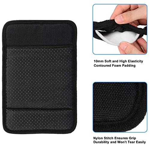 SupreGear Padded Walker Hand Grips (2 Pack), Soft Comfortable Cushion Rollator Handle Covers Walker Grip Pads for Walker Rollator Crutch Wheelchair, Non-Slip Breathable Mobility Accessory, Black - NewNest Australia