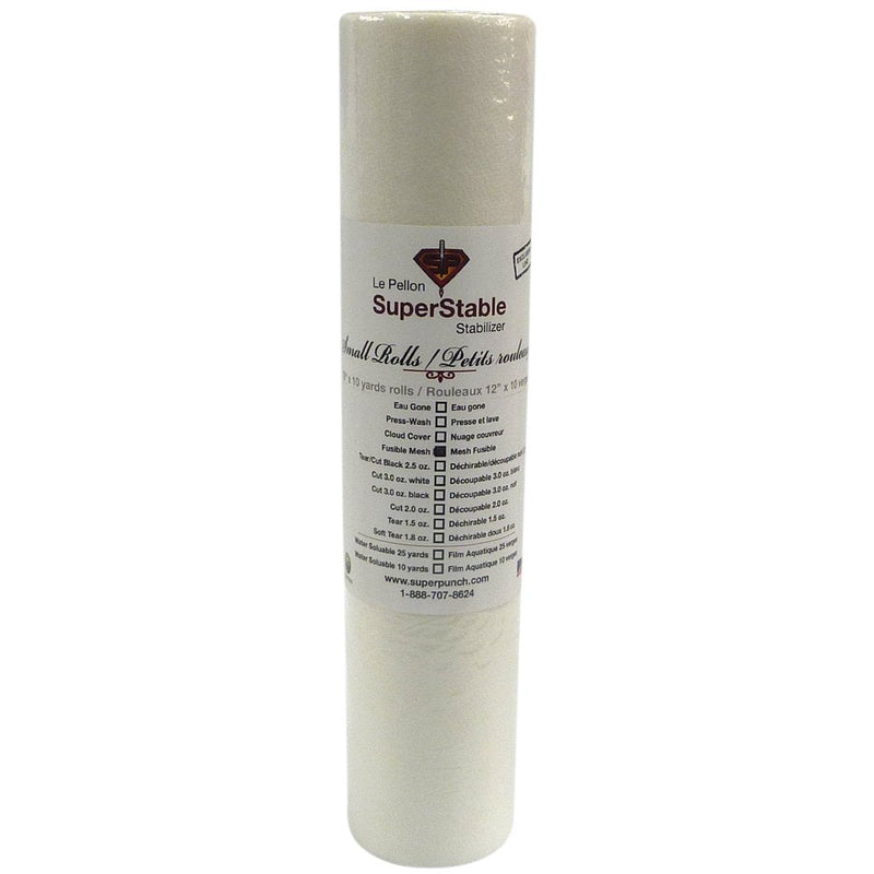 Fusible Iron on No Show Mesh Stabilizer Lightweight 1.5 oz 12 inch x 10 Yard Roll. SuperStable Fuse Embroidery Backing 12" x 10 yards roll - NewNest Australia