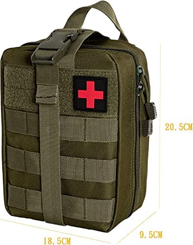 2 Pieces Krisvie First Aid Bag, Molle Empty Tactical Belt Bag, Edc Tactical Ifak Small Pouch, Suitable For Outdoor, First Aid Belt Bag, Camping Gadgets Set, Epa Bag, Travel Pharmacy, Motorcycle - NewNest Australia