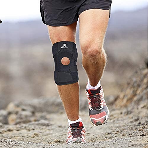 Thx4COPPER Knee Brace Support, Open Patella Side Stabilizers – for Meniscus Injuries, Swollen ACL, Tendonitis, Arthritis, Joint Pain Relief with Adjustable Compression Wrap,XXL XXL - NewNest Australia