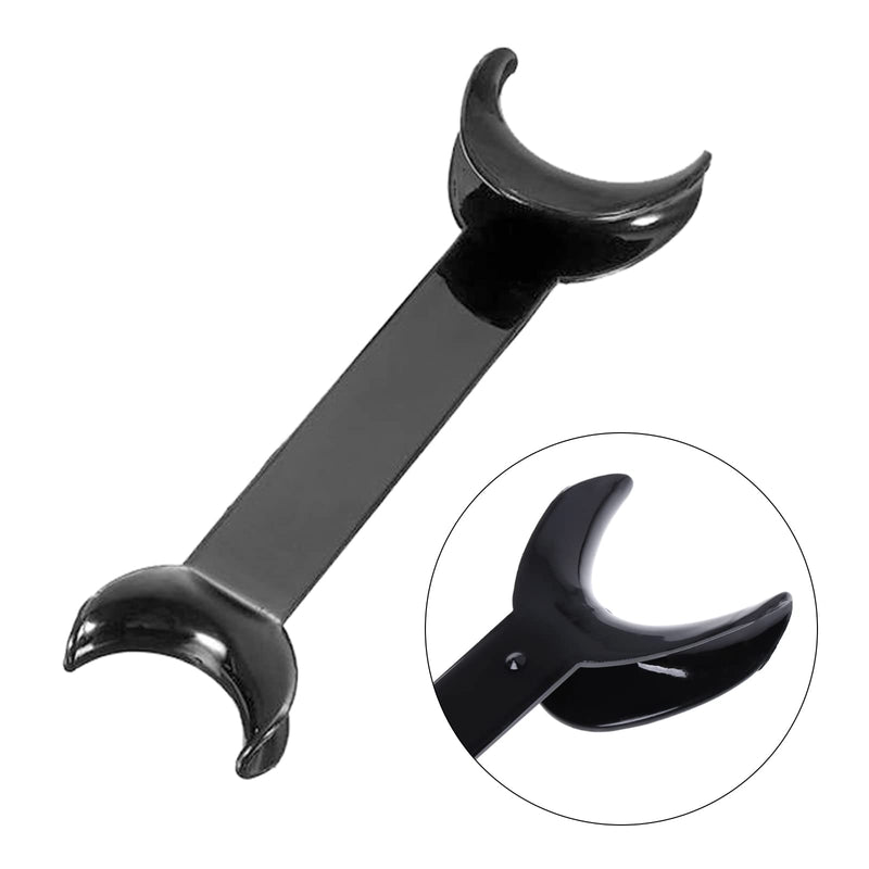 6 Pcs Dental Retractor, T-Shape Dental Cheek Retractor 3 Large Size+3 Small Size Double Head Mouth Opener，Surgical Retractor for Teeth Whitening Dental Orthodontic Tool (Black) Black - NewNest Australia