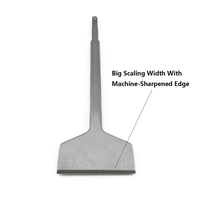 SPKLINE 3 Inch Wide Tile & Thinset Scaling Chisel SDS-Plus Shank 3" x 10" Thinset Scraper Wall and Floor Scraper Works with All Brands of SDS-Plus Rotary Hammers and Demolition Hammers - NewNest Australia