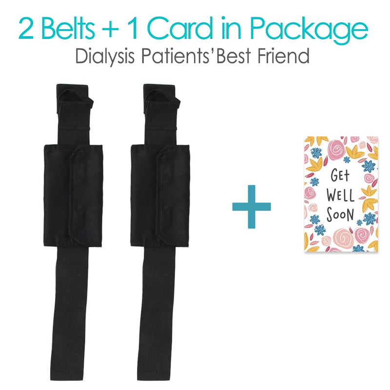 [2 Pack] Peritoneal Dialysis Belt Comfortable Cotton PD Catheter G-Tube Feeding Tube Peg Holder Dialysis Accessories for Stomach Women Men Adults Black Medium (Pack of 2) - NewNest Australia
