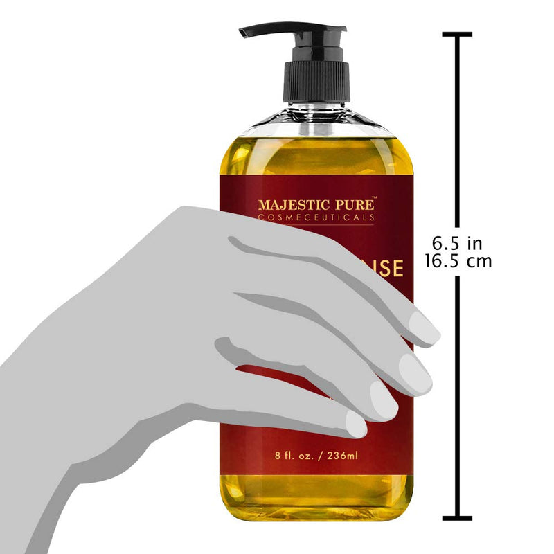 Stretch Mark and Scar Frankincense Massage Oil by Majestic Pure, for Softer & Smoother Skin - Visibly Reduces Appearances of Scars and Stretch Marks - 8 fl oz - NewNest Australia