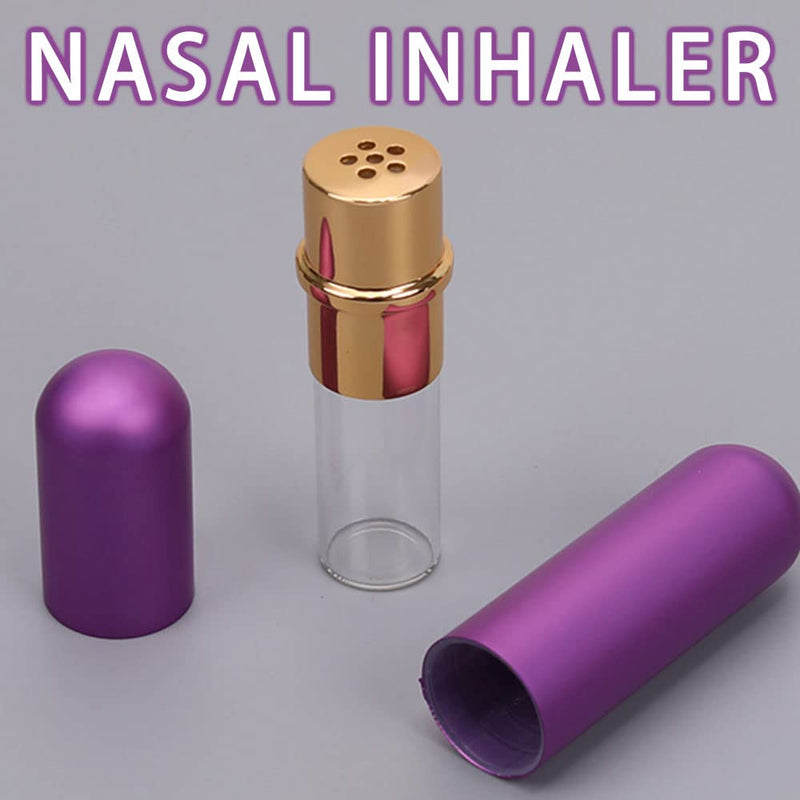 4 Pcs Aluminum Essential Oil Nasal Inhaler Aromatherapy Bottle Refillable Aromatherapy Nasal Inhaler Tubes for DIY Essential Oil Aromatherapy Use - NewNest Australia