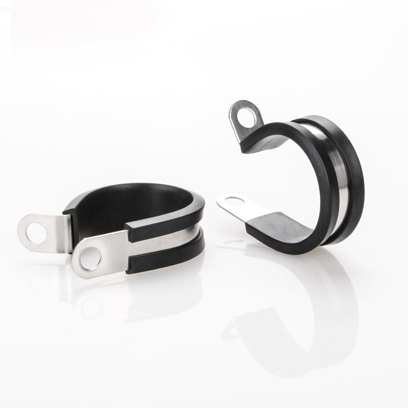 LOKMAN 20 Pack 1/2 Inch Stainless Steel Cable Clamp, Rubber Cushioned Insulated Clamp, Metal Clamp, Tube Holder for Tube, Pipe or Wire Cord Installation - NewNest Australia