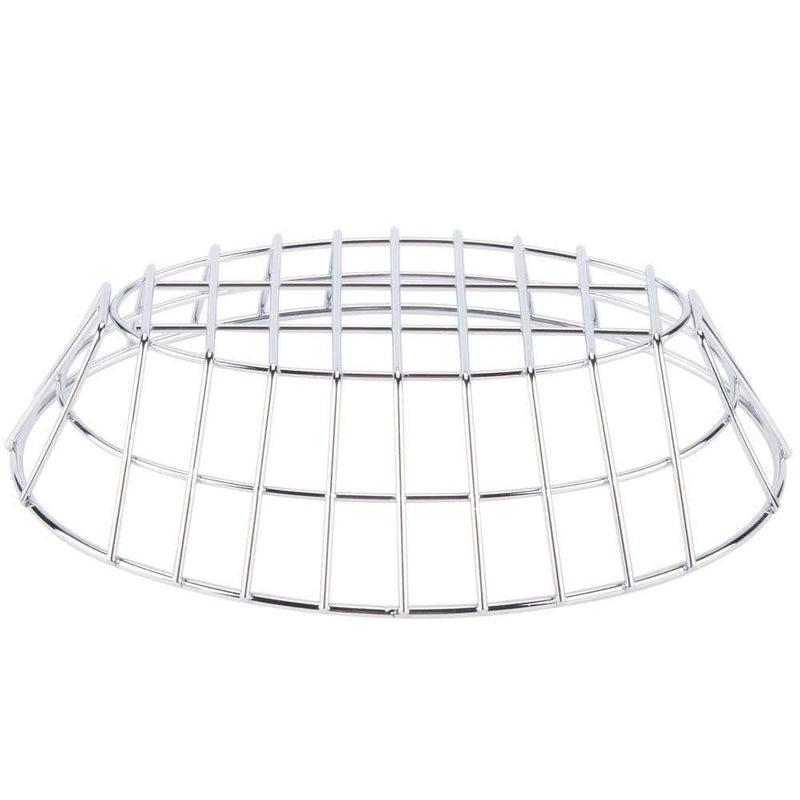 NewNest Australia - G.E.T. Enterprises Chrome Oval Metal Wire Basket Metal Wire Baskets Collection 4-20144 (Pack of 1) 9.75" x 6.25" Wide Base 