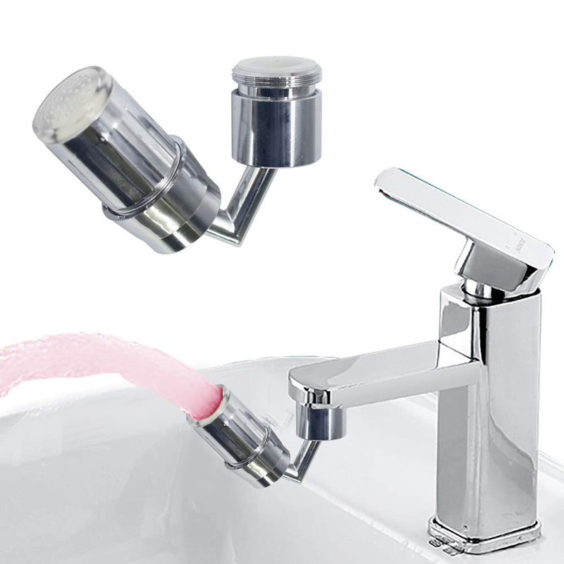 2 Packs 720°Swivel Sink Water Faucet,3-Color tempeleter Sensor Aerator Big Angle Large Flow Dual Function LED Light Faucet Aerator,Rotatable Bubbler Tap Aerator Sprayer Attachment for Kitchen Bathroom - NewNest Australia