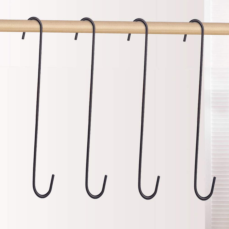 NewNest Australia - 6 Pack Heavy Duty S Hooks,(Painted with Oil Rubbed Bronze)Strong metal Hooks Can withstand up to 200 pounds for kitchen,Office,Garden or Outdoor activities 