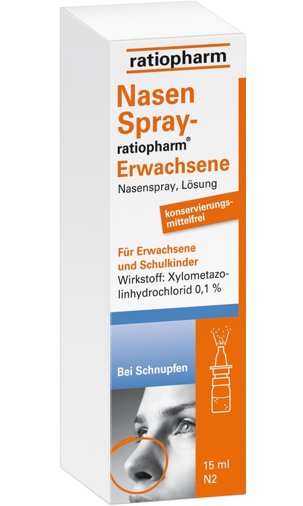 Nasal spray ratiopharm economy set for adults 4 x 15 ml decongestant cold spray - NewNest Australia