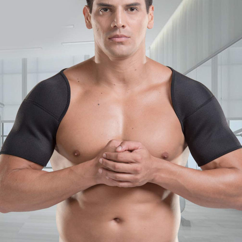 Artibetter SBR Double Shoulder Support for Women Men Rotator Cuff Adjustable Shoulder Support for Shoulder Pain Relief Joint Subluxation (Size M) - NewNest Australia