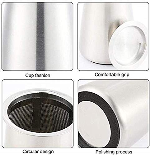 ComfZtar Coffee Sifter Coffee Sieve Fine Mesh Stainless Steel Container Pot Coffee Making Accessory(Black Teflon Surface) Black Teflon Surface - NewNest Australia
