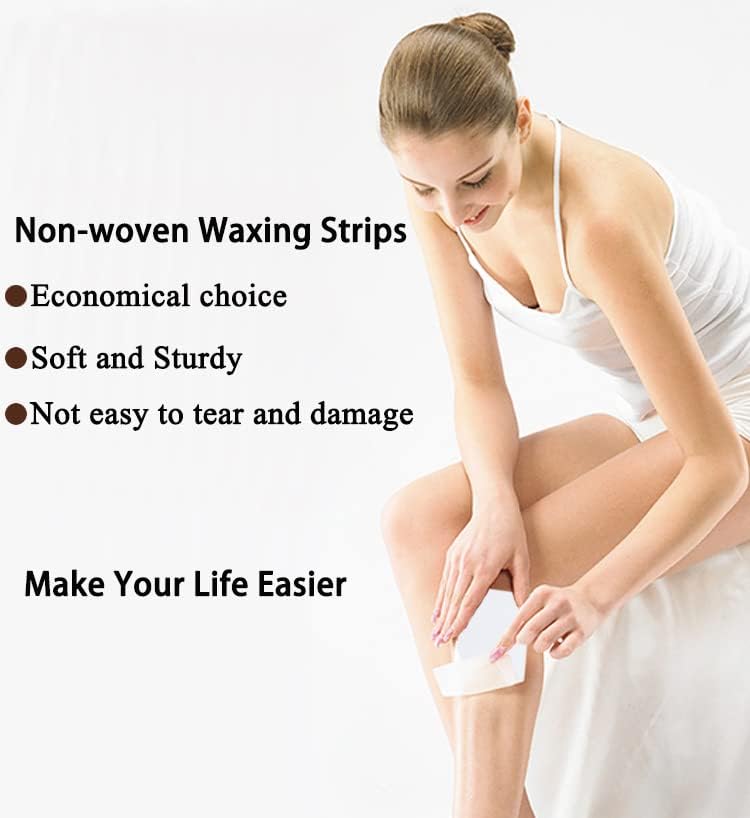 400 pieces of fleece strips for warm wax and sugar paste wax strips fleece wax strips bikini wax strips for any type of depilation on the leg, chest, back, intimate area and face (7x20cm) 400 pieces - NewNest Australia
