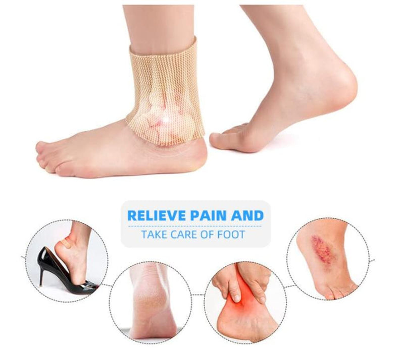 seaNpem Ice Skating Ankle Gel Protection Tubing, 1 Pcs Compression Sleeve Ankle Protector Brace for Figure Skating, Roller, Riding, Free Cutting Foot Support Socks (5 x 3.2 inch) (skin) skin - NewNest Australia