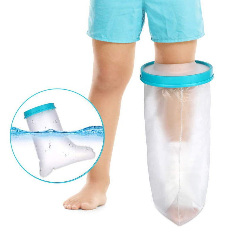 DOACT Kids Leg Cast Cover for Shower Bath, Waterproof Cast Protector for Foot, Keep Cast Bandage Dry, Watertight Cast Bag for Wound Foot Ankle Orthopedic Boot, Leg 31cm - NewNest Australia