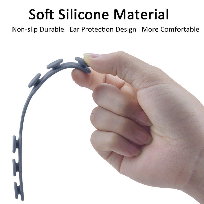 4 PCS Extended Silicone Bands Anti-Tightening Strap for Masks to Prevent Ear Pain,Adjustable Comfort mask Grips Extension Buckle Holder Hook Ear Strap,4 Color 4 Count (Pack of 1) 4 Color - NewNest Australia