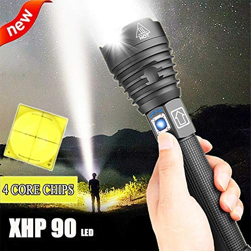 NAMINA 160000LM Most Powerful XHP90 LED Flashlight Brightest Zoom Torch XHP70 USB - NewNest Australia