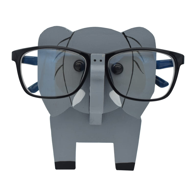 VIPbuy Elephant Shaped Wooden Glasses Holder, 3D Wooden Puzzle Glasses Stand Animal Glasses Holder Sunglasses Stand Gifts Home Office Desk Decor - NewNest Australia