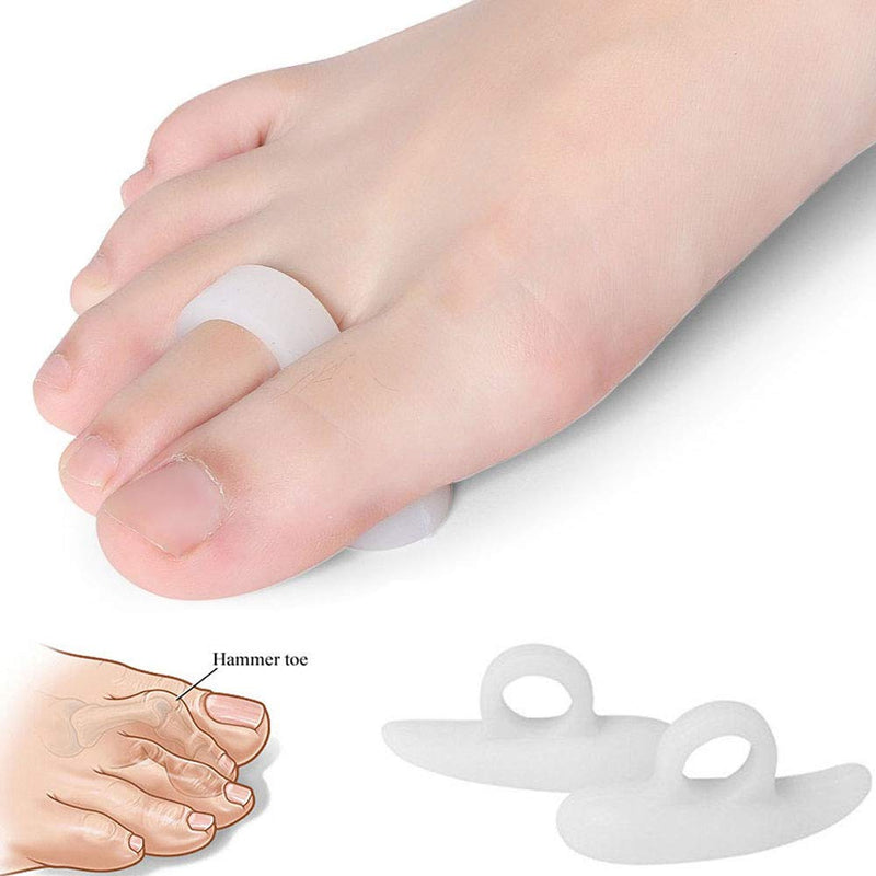 PEDIMEND™ Silicone Gel Hammer Toe Pads - Instantly Relieve Pressure on Bent Toes - Provide Relief from Painful Hammered, Claw Curling, Mallet or Hammertoes - For Men & Women - Foot Care (1PAIR - 2PCS) 1pair - 2pcs - NewNest Australia