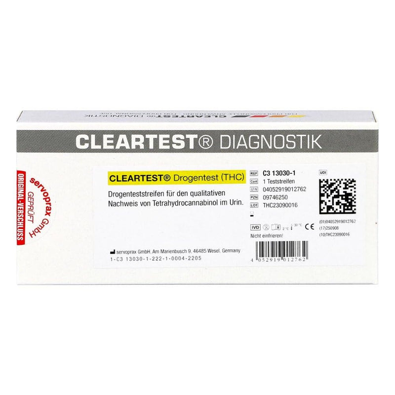 Cleartest drug test THC test strips 1 piece - NewNest Australia