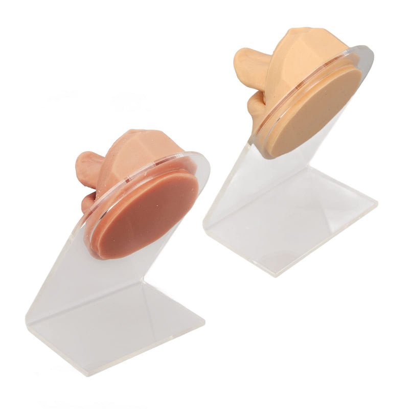 Pack Of 2 Silicone Mouth Tongue Model, 3D Simulated Piercing Model With Stand, Flexible False Mouth Model With Tongue For Piercing Practice Educational Display - NewNest Australia