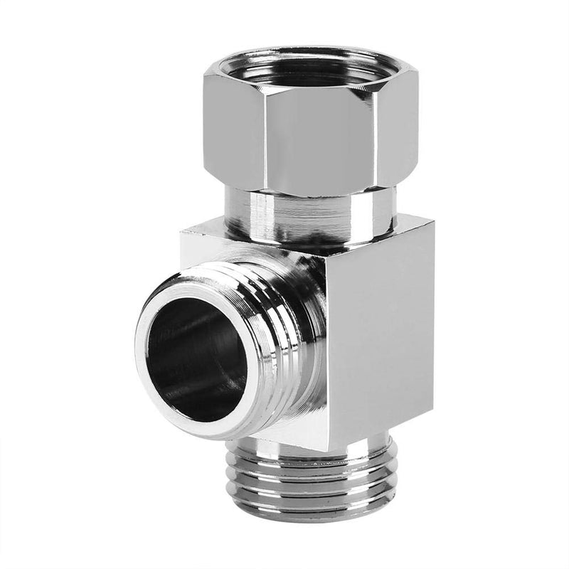 T Shape 1/2" Brass Chrome 3 Way Diverter, Hose Fitting Tee, Adapter Connector for Angle Valve Hose Bath Shower Arm Toilet Bidet Sprayer Faucet - NewNest Australia