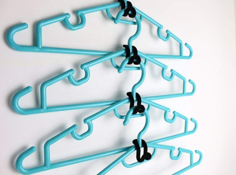 NewNest Australia - KINMINGZHU 30pc Stable Hanger Connector Cascading Clothes Rack Hook Chest Space-Saving Attachment Huggable Style Hangers (Black) Black 